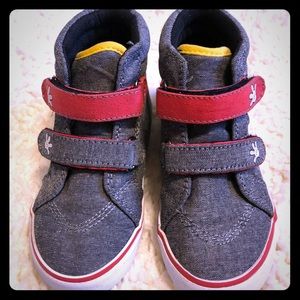 Disney kids high top Mickey Mouse sneakers